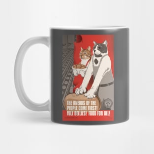 Soviet Cat Poster - The Kneads of the People Come First - International Union of Biscuit Makers Mug